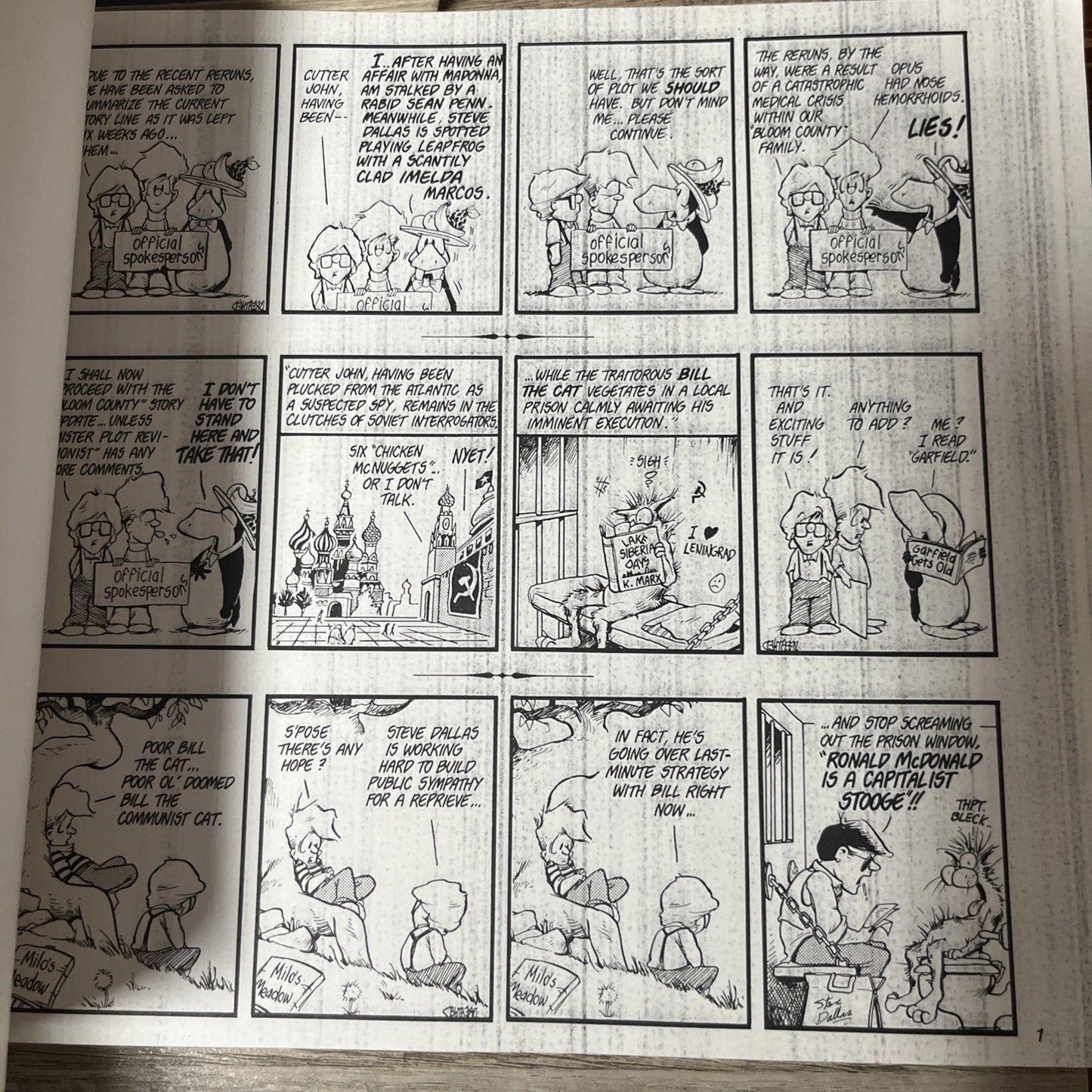 Berkeley  Breathed Books Bloom County Comic Strip Collections- Boingers Lot of 3