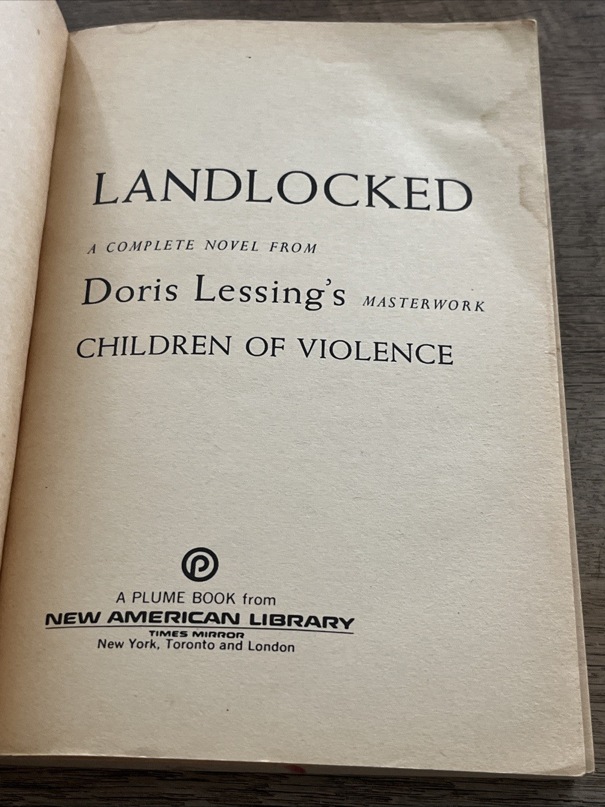 Doris Lessing Children of Violence Martha Quest Landlocked 3rd Ed  1964/1966