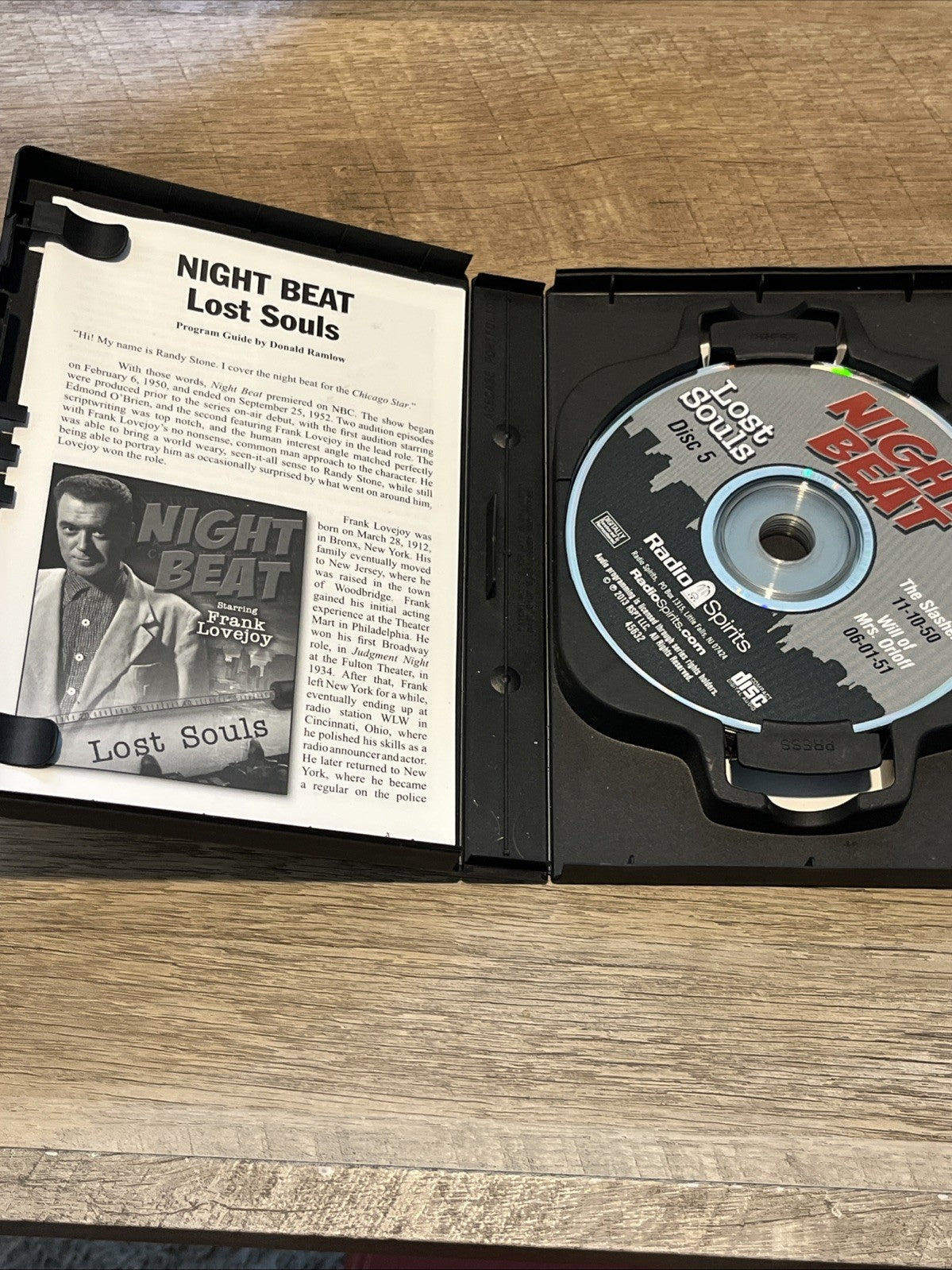 Night Beat Lost Souls Starring Frank Lovejoy Brand 8 CD Radio Spirits Old Time