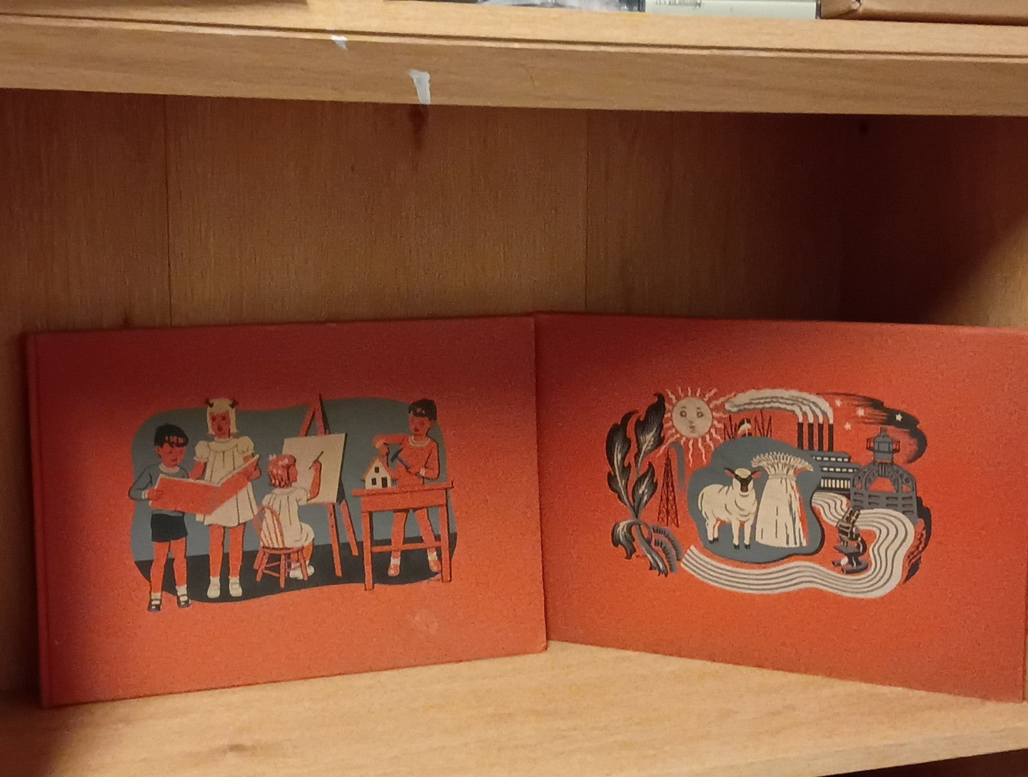Vintage Childrens Books, Childcraft Art  Music & Science and Industry, 1945 USA