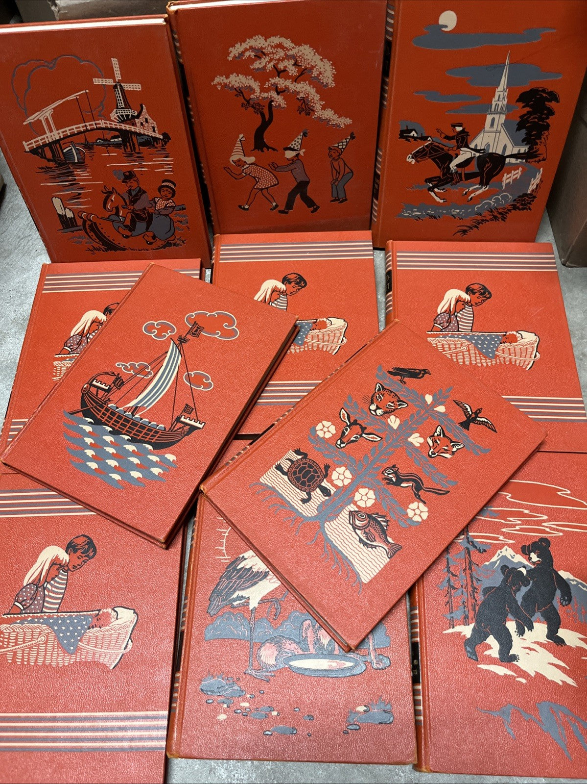 Vintage 1949 Childcraft Book Sets Volume 2--12 Vintage
