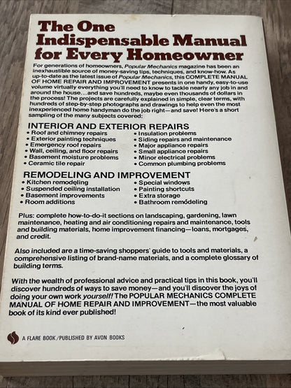 Popular Mechanics Complete Manual of Home Repair and Improvement by Richard Nunn