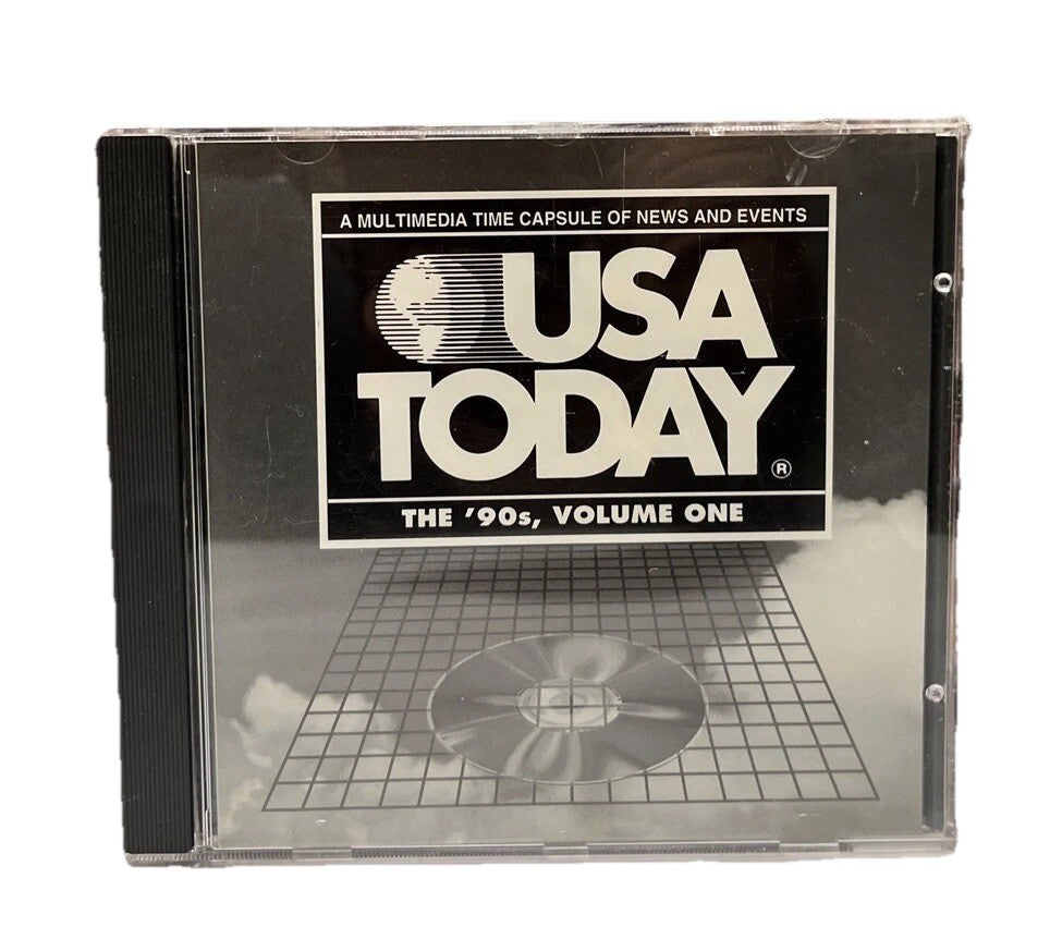 USA Today The '90s Volume 1 - CD ROM Multimedia Time Capsule Of News 1993