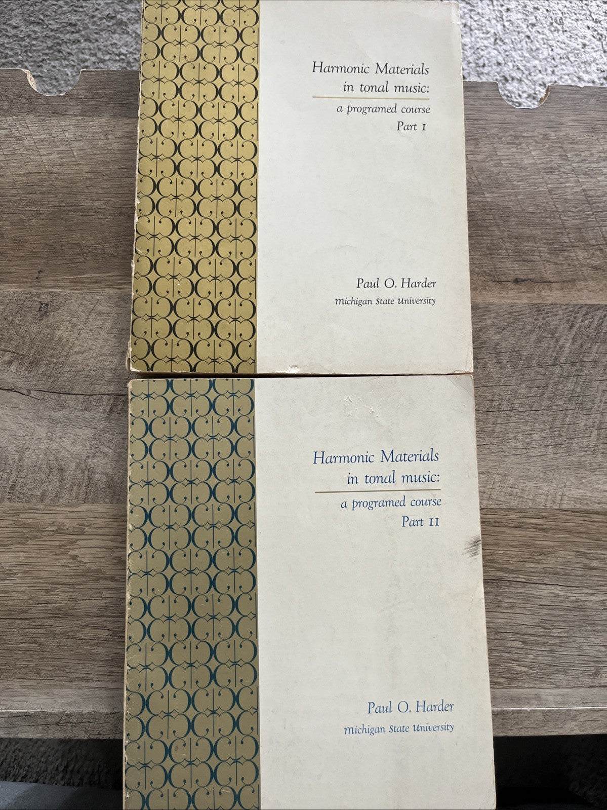 Harmony Materials in Tonal Music A Programed Course Part 1 & 2 By Paul O. Harder