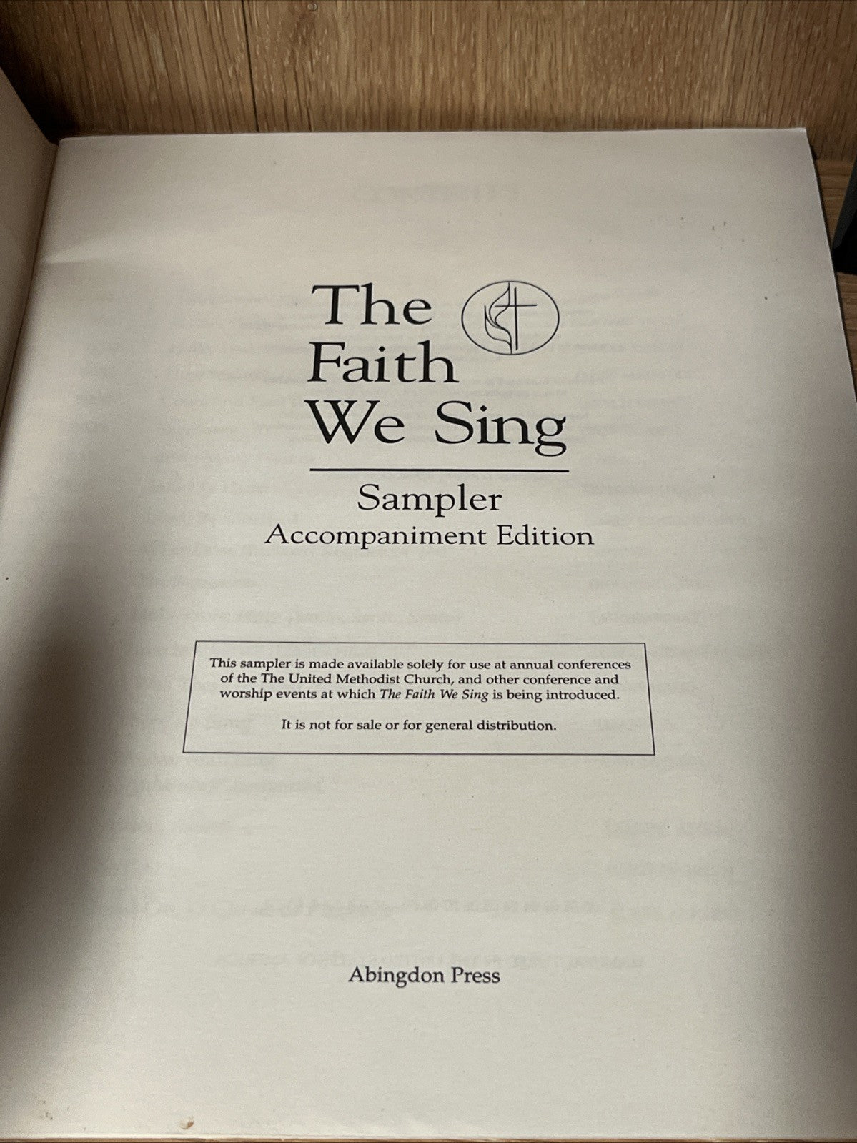 The Faith we Sing Sampler Accompaniment Edition Music Song Book Lot of 2 (1982)
