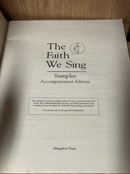 The Faith we Sing Sampler Accompaniment Edition Music Song Book Lot of 2 (1982)