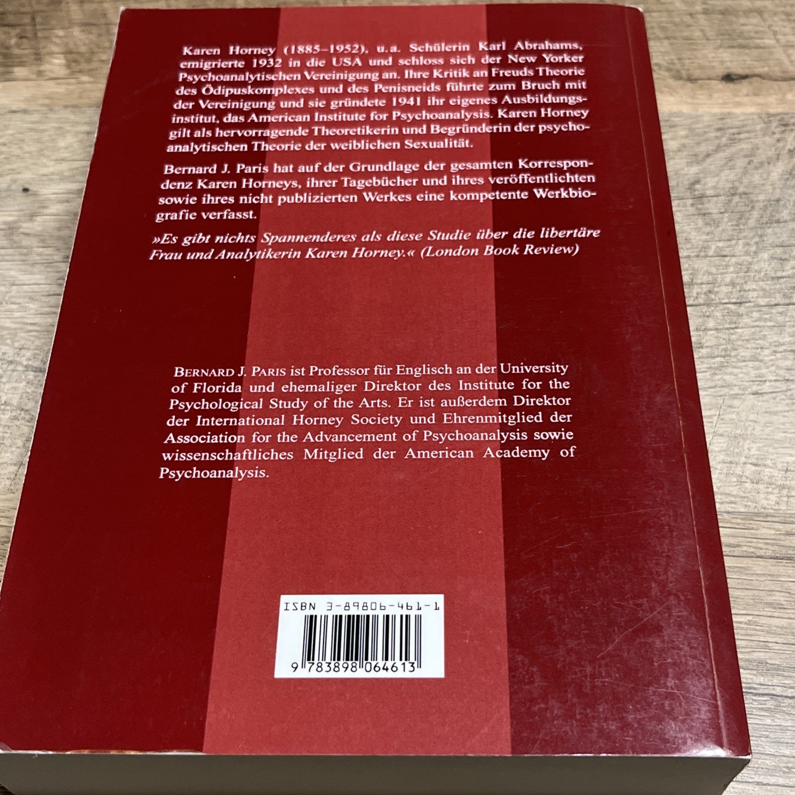 Bernard J. Paris Karen Horney: Leben und Werk (Bibliothek der Psychoanalyse)