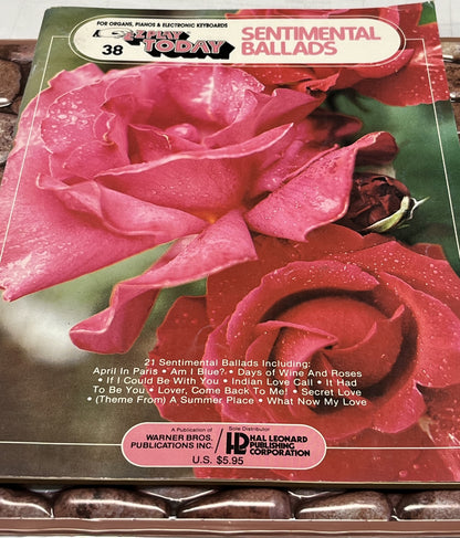EZ Play Today Sentimental Ballads Song Book Piano Guitar Vocal Hal leonard 1977