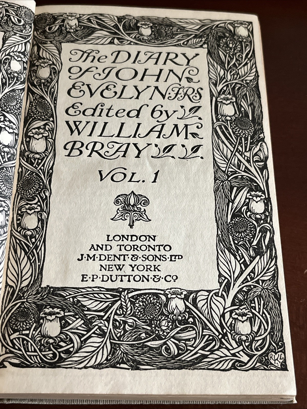 The Diary of John Evelyn F.R.S., edited by William Bray. 1930