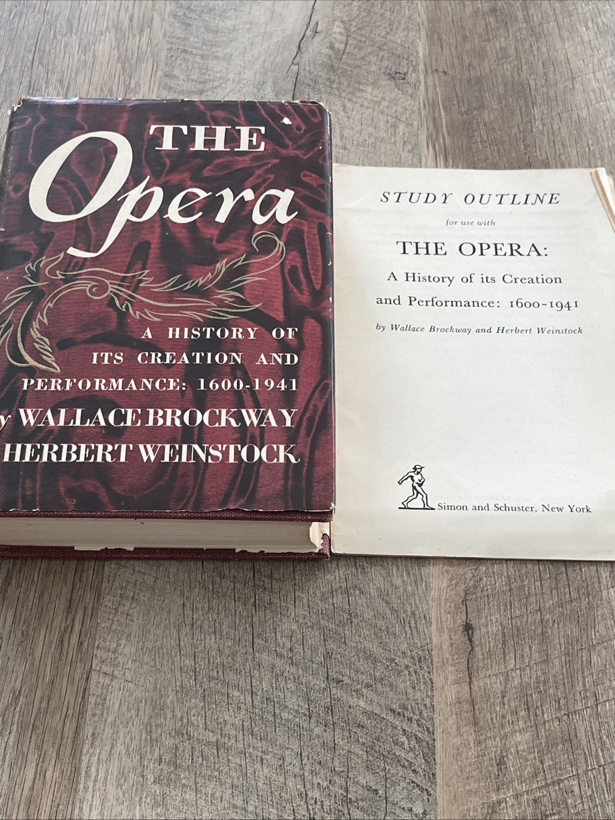 The OPERA : A History of Its Creation And Performance & Study Outline 1600-1941