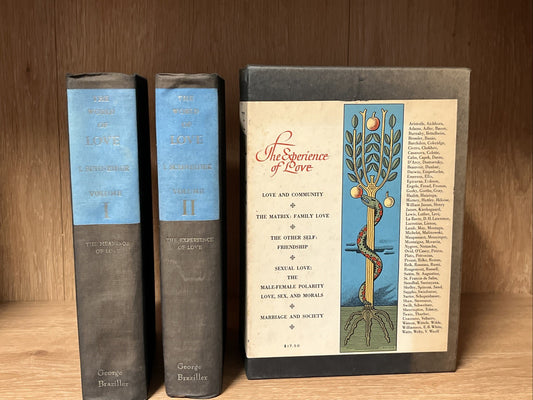 1st Printing The World of Love Vol 1 - 2 By ISIDOR SCHNEIDER 2 Vol Set Slipcase
