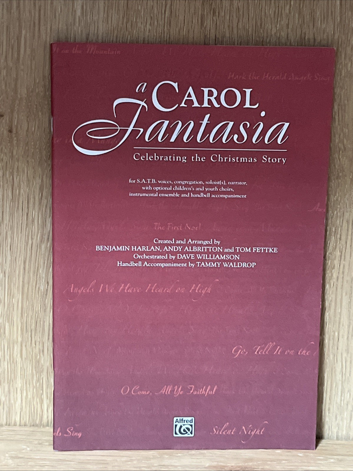 Lot Of 9 A Carol Fantasia: Celebrating the Christmas Story For SATB,Voices..