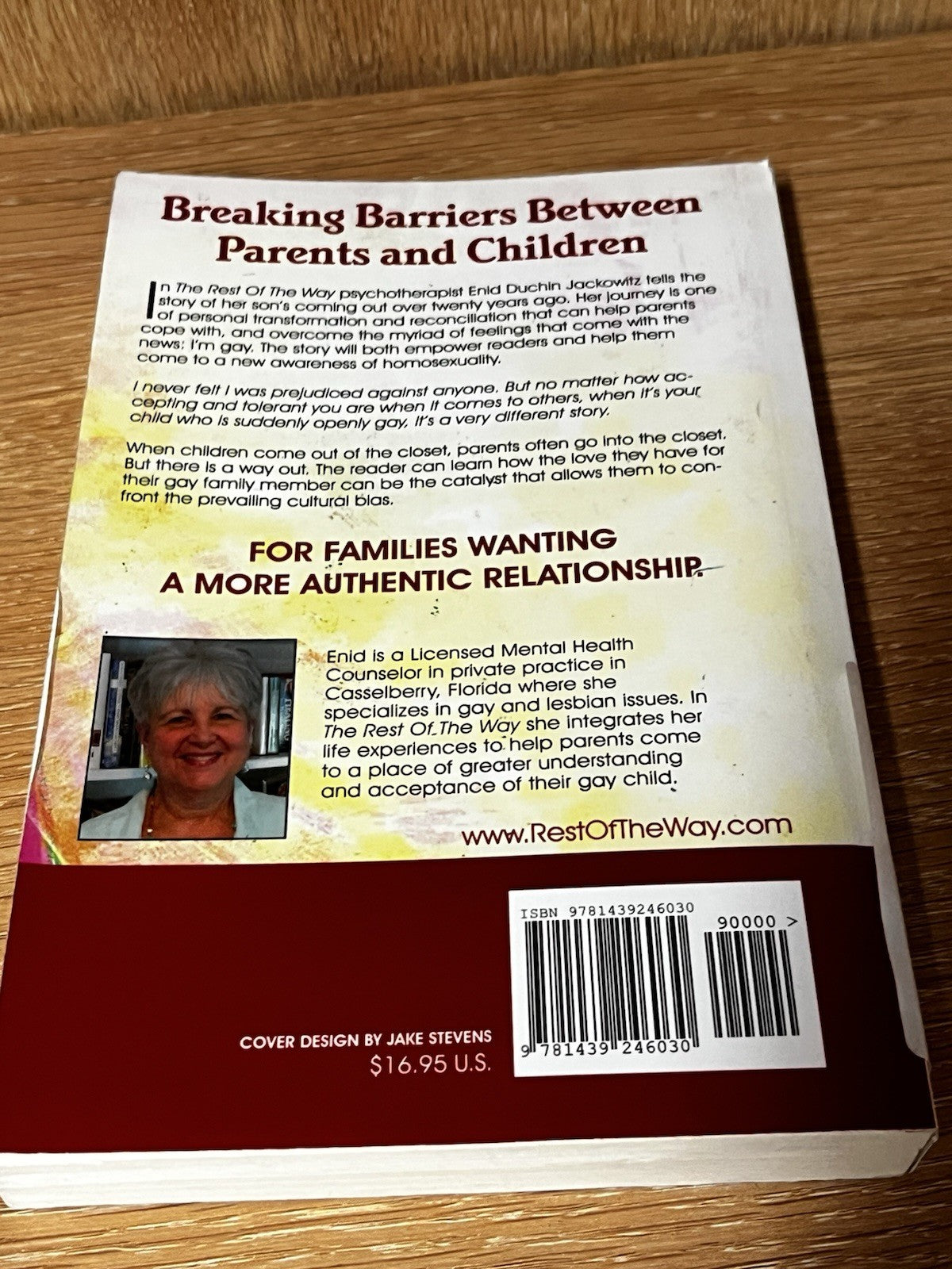 The Rest of the Way: A Coming Out Story for Parents & Gay Children SIGNED COPY