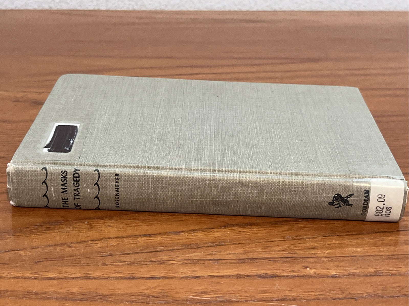 Masks of Tragedy, Essays on Six Greek Dramas Hardcover  By Thomas G. (1971)