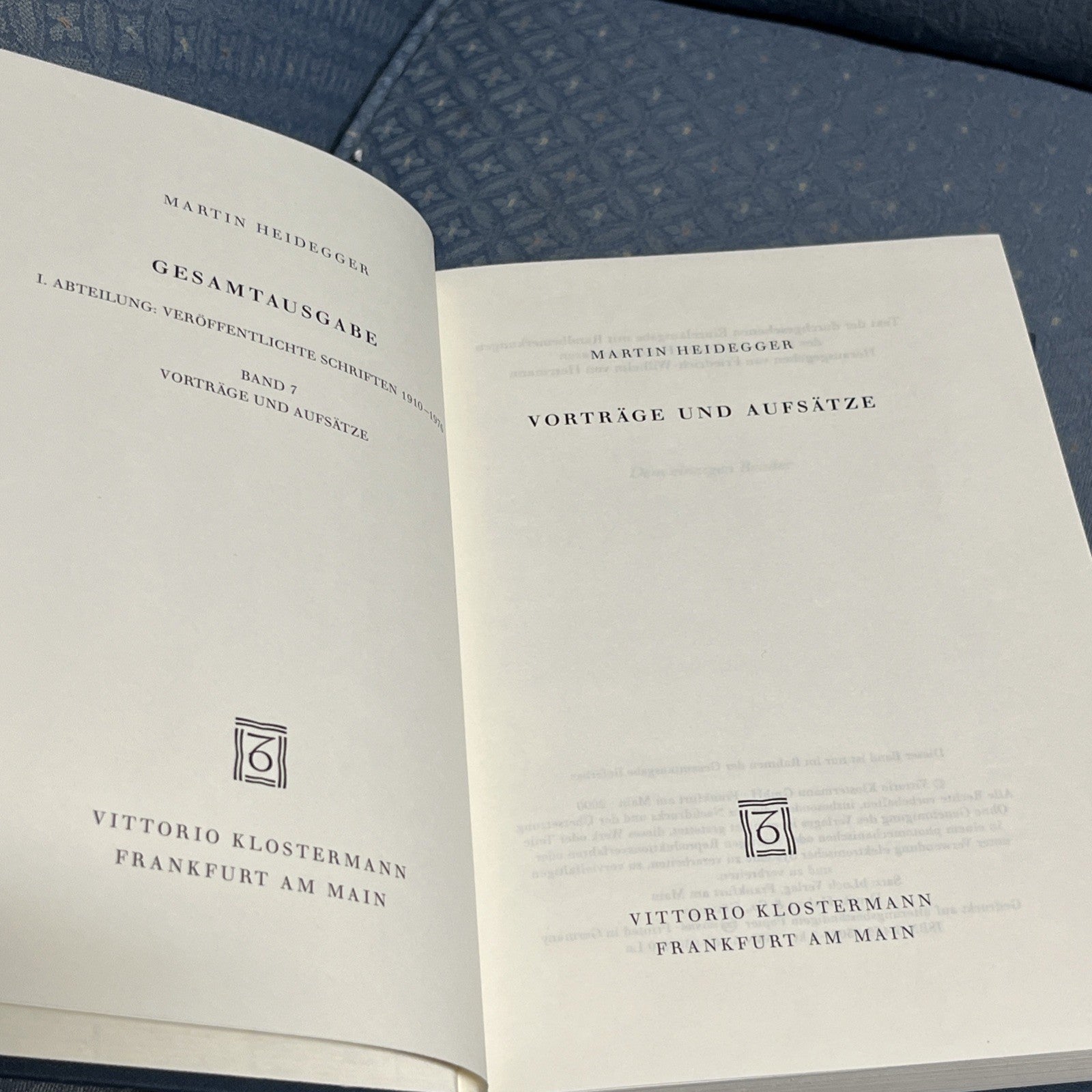 Martin Heidegger, Gesamtausgabe: 4 Volumes Sets Abteilungen: Veroffentlichte
