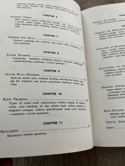 Carpenters and Builders Library No 3  Layouts. Foundations .Framing 1976