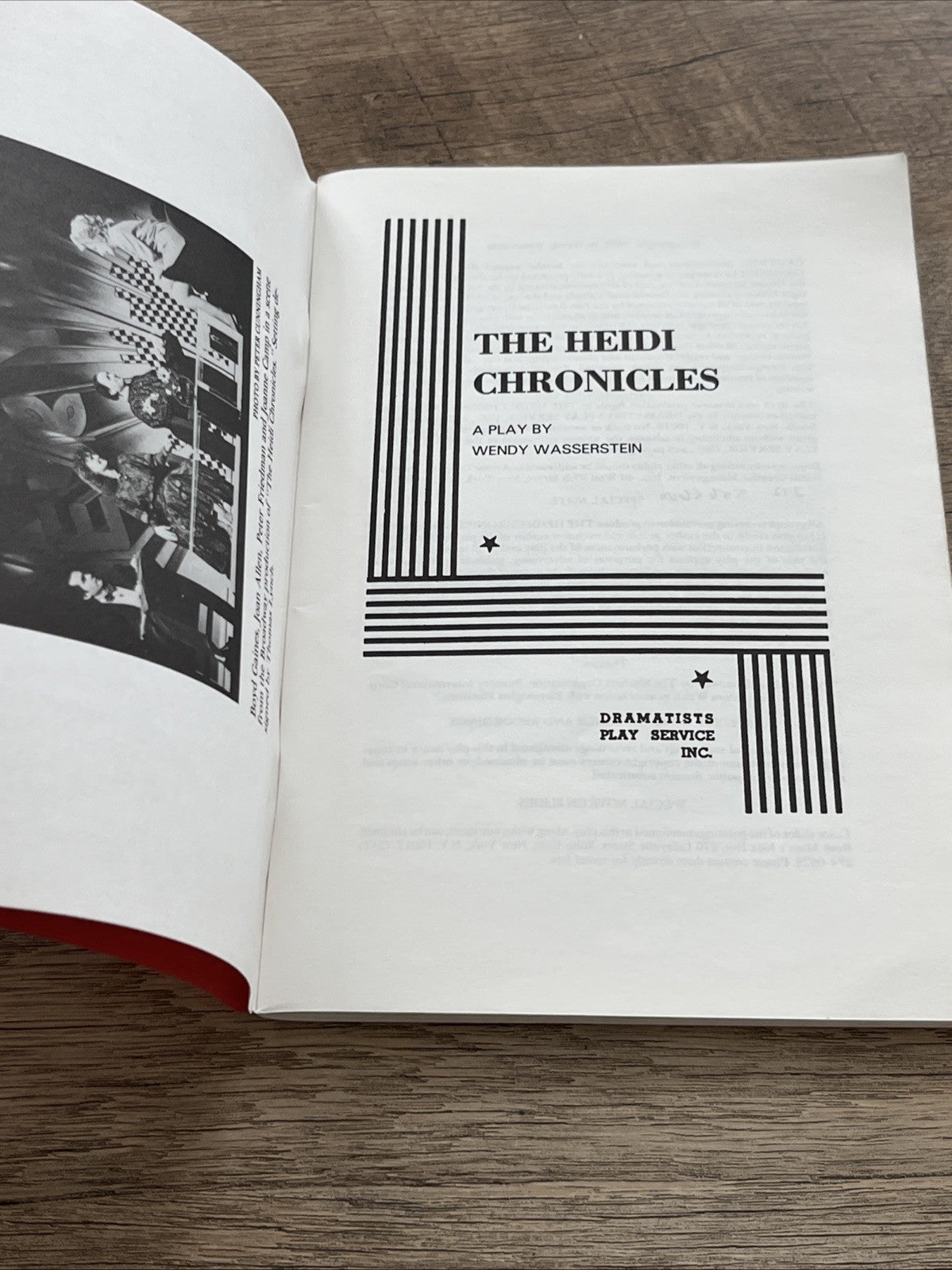 The Heidi Chronicles:  A By Wendy Wasserstein Dramatic Play Service Inc 1990