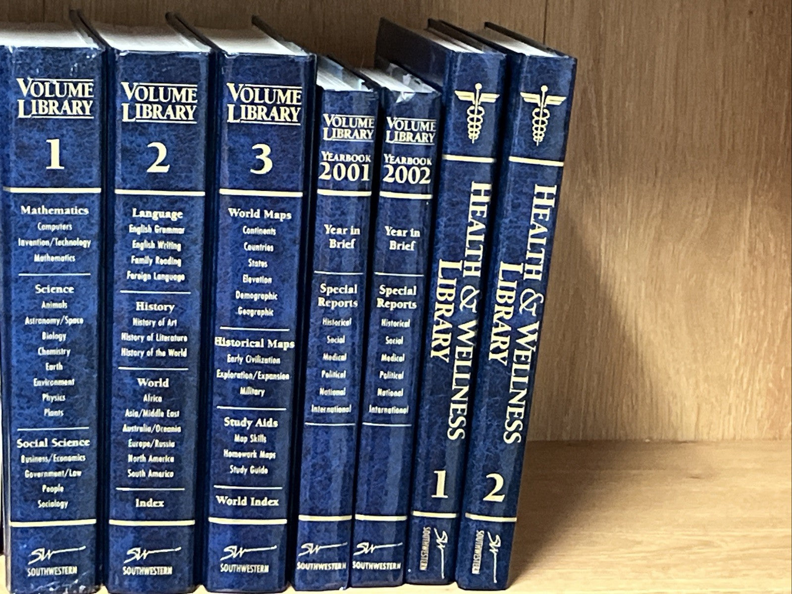 Volume Library Vol. 1 -3 plus Year Books 01/02 and Health & Wellness Library 1-2