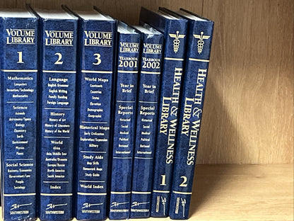 Volume Library Vol. 1 -3 plus Year Books 01/02 and Health & Wellness Library 1-2