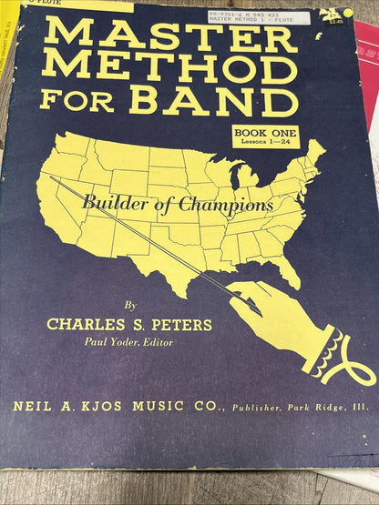 First Division Band Method & Master Method for Band Book One  C-Flute