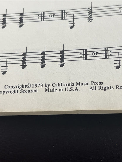 Hansen's 100 Best Easy-to-Play Folk Songs for Guitar" songbook 1st Edition 1973