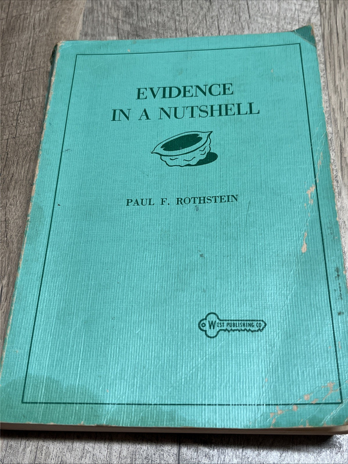 VTG EVIDENCE IN A NUTSHELL PAPERBACK BOOK PAUL ROTHSTEIN 1970 WEST PUBLISHING