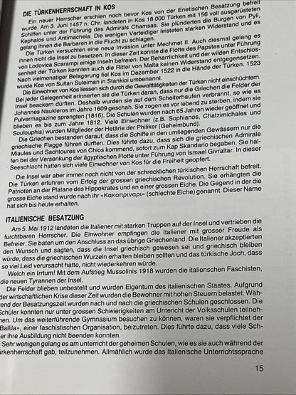 Die Insel von Hippokrates Kos Reiseführer Geschichte Denkmäler Kos heutzutage
