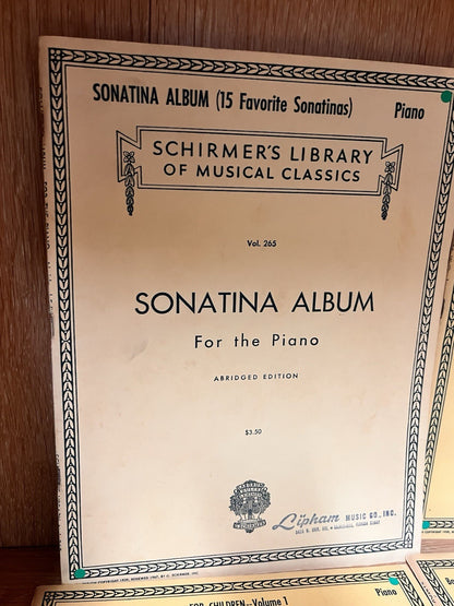 Bela Bartok Mikrokosmos Piano Solo & Schemer’s Llibrary Musical Classics Lot 5