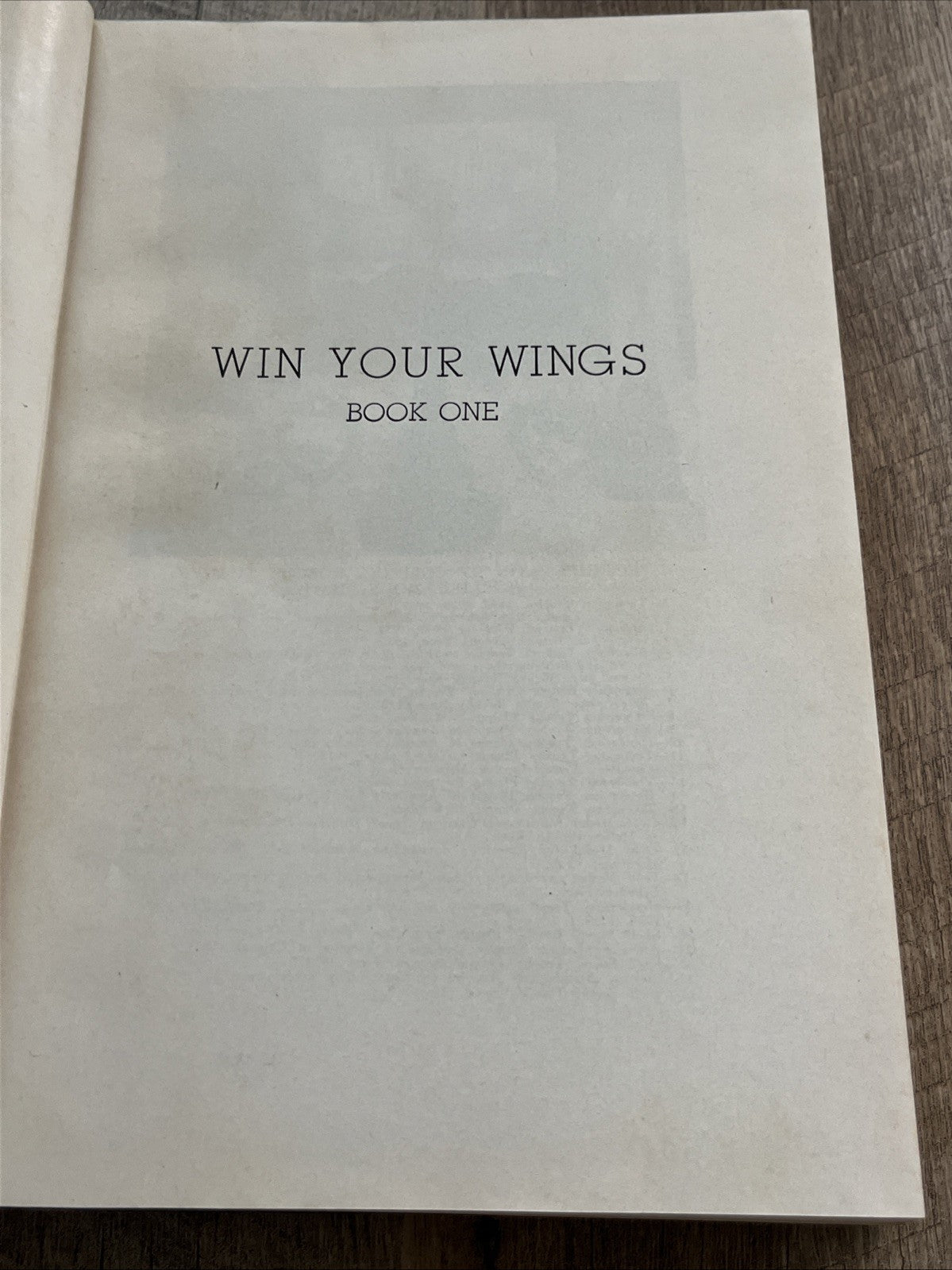 Win Your Wings, Book One By Roscoe Turner HC 1939