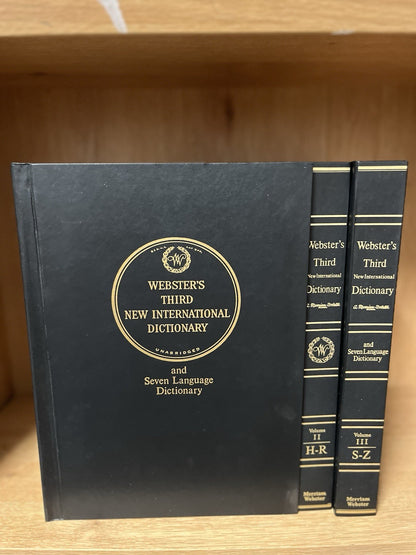 Webster’s Third New International Dictionary And Seven Language Vol.1 - 3 (1993)