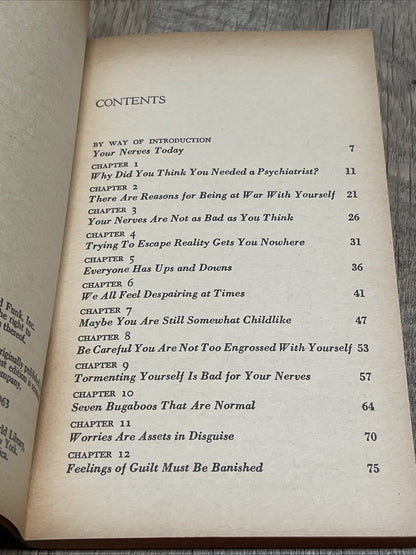 Cure Your Nerves Yourself By Dr. Louis E. Bisch 1963
