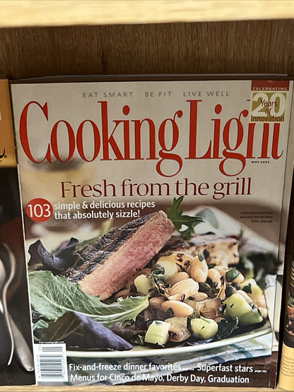 COOKING LIGHT MAGAZINES~LOT OF 5 / 2007