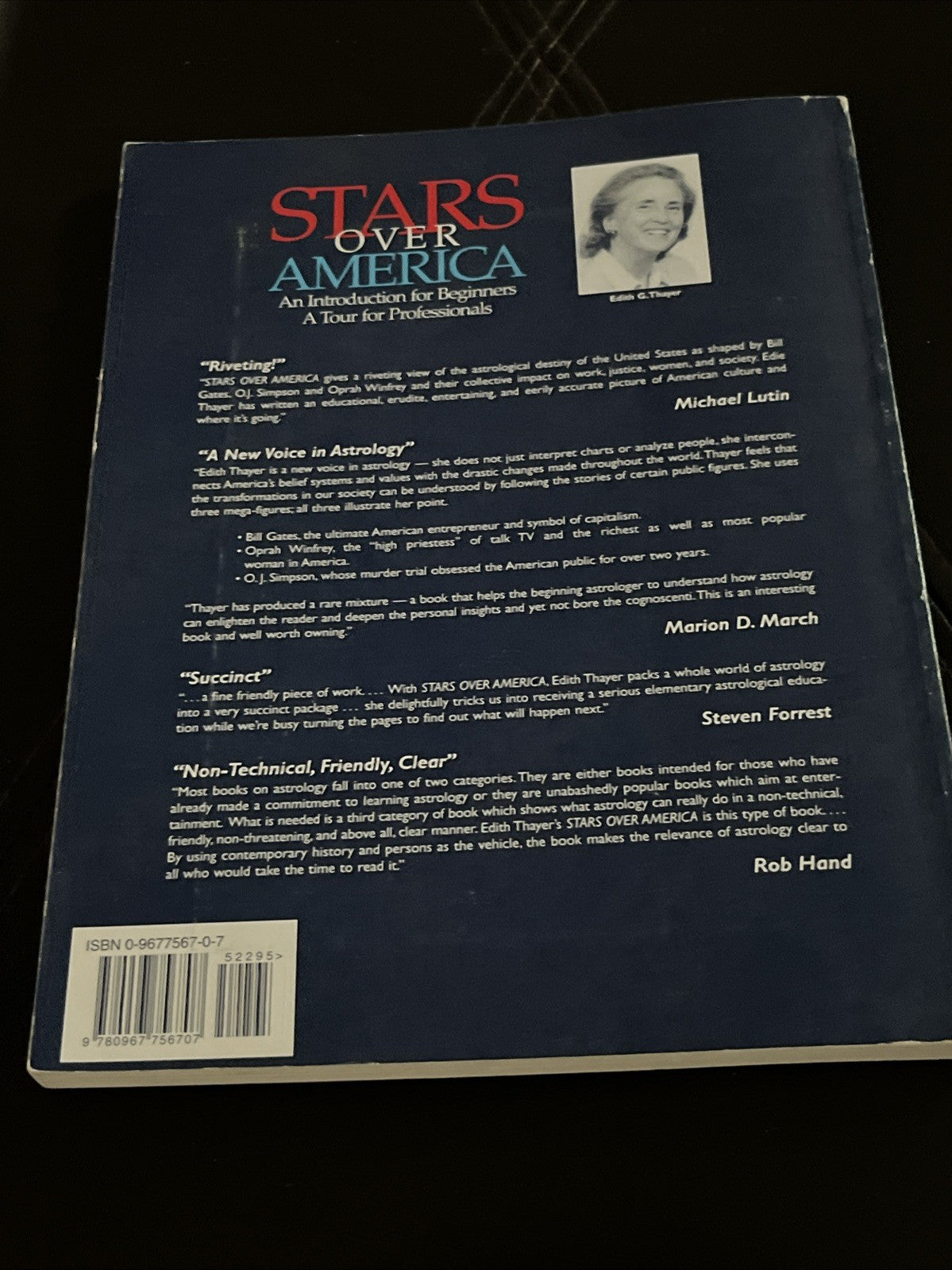Stars Over America - Softcover Thayer, Edith G.