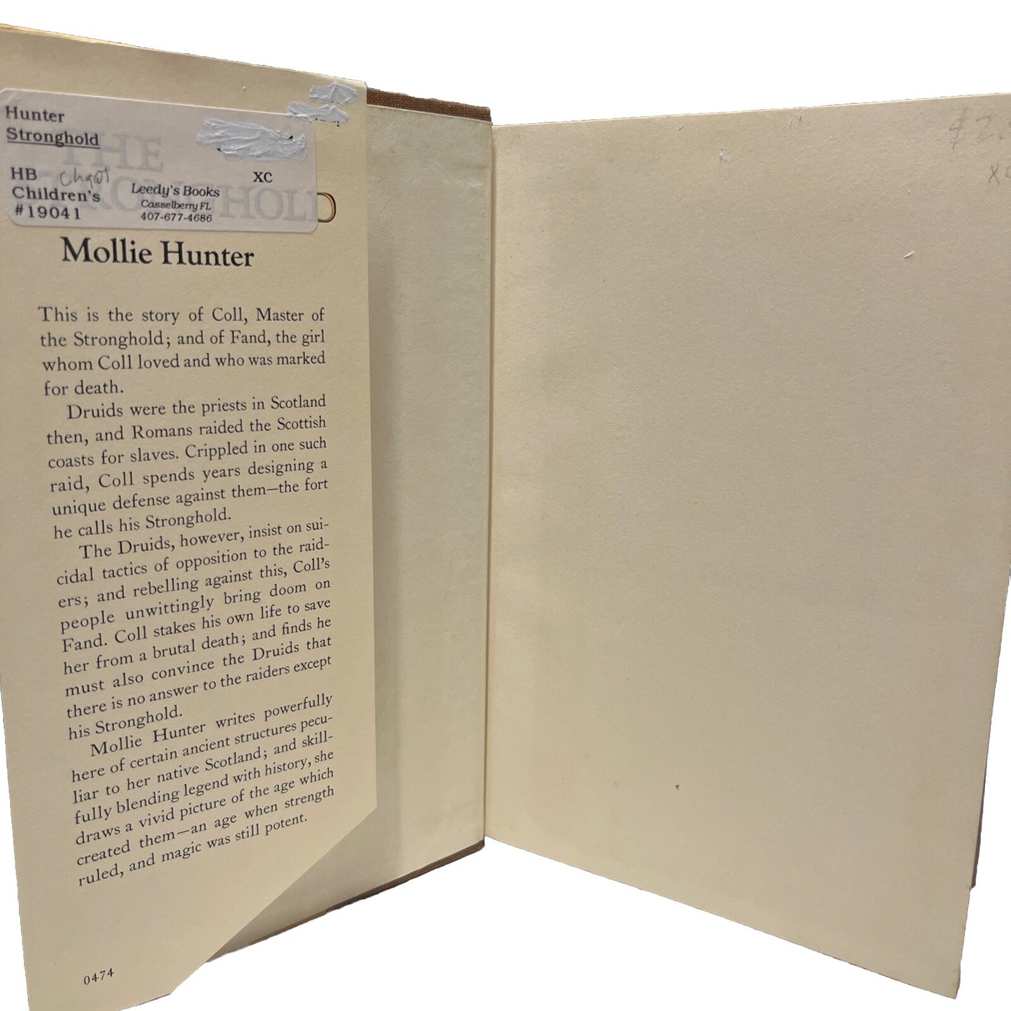 The Stronghold By Mollie Hunter /1st Edition 1974