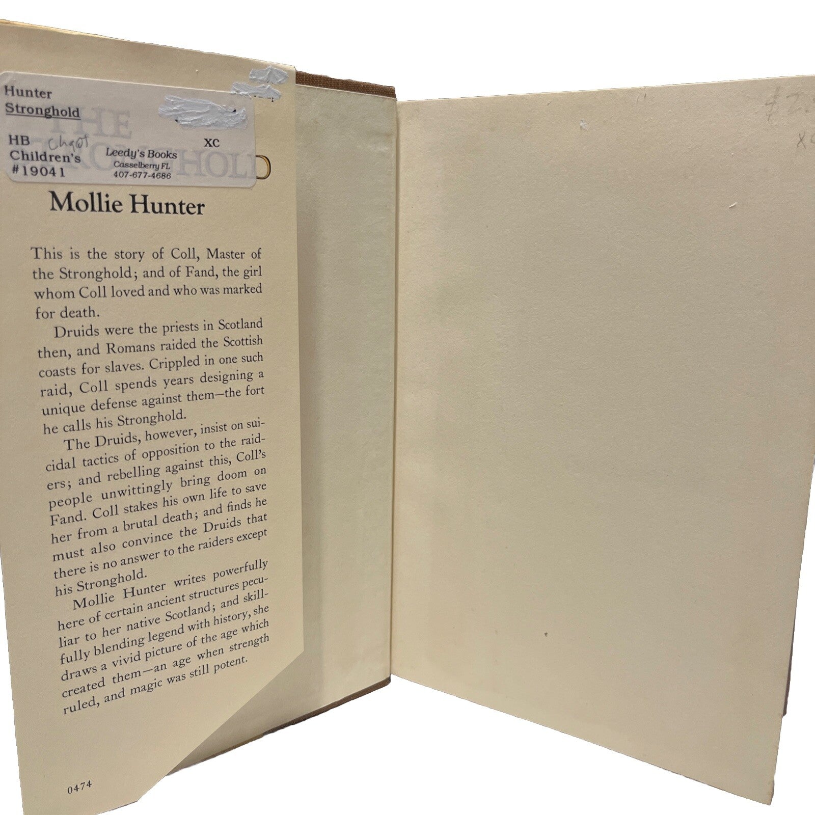 The Stronghold By Mollie Hunter /1st Edition 1974