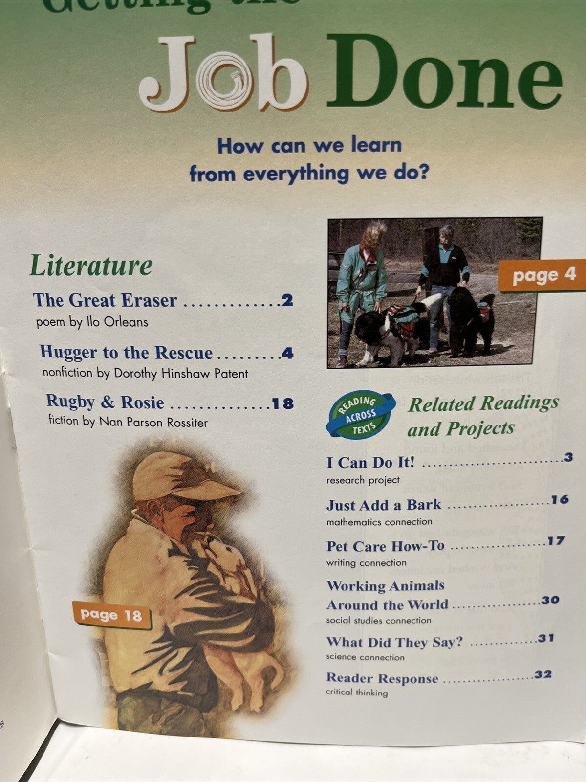 GETTING THE JOB DONE-COLLECTED READINGS~Paperbacks~3rd Grade/Level 3-C