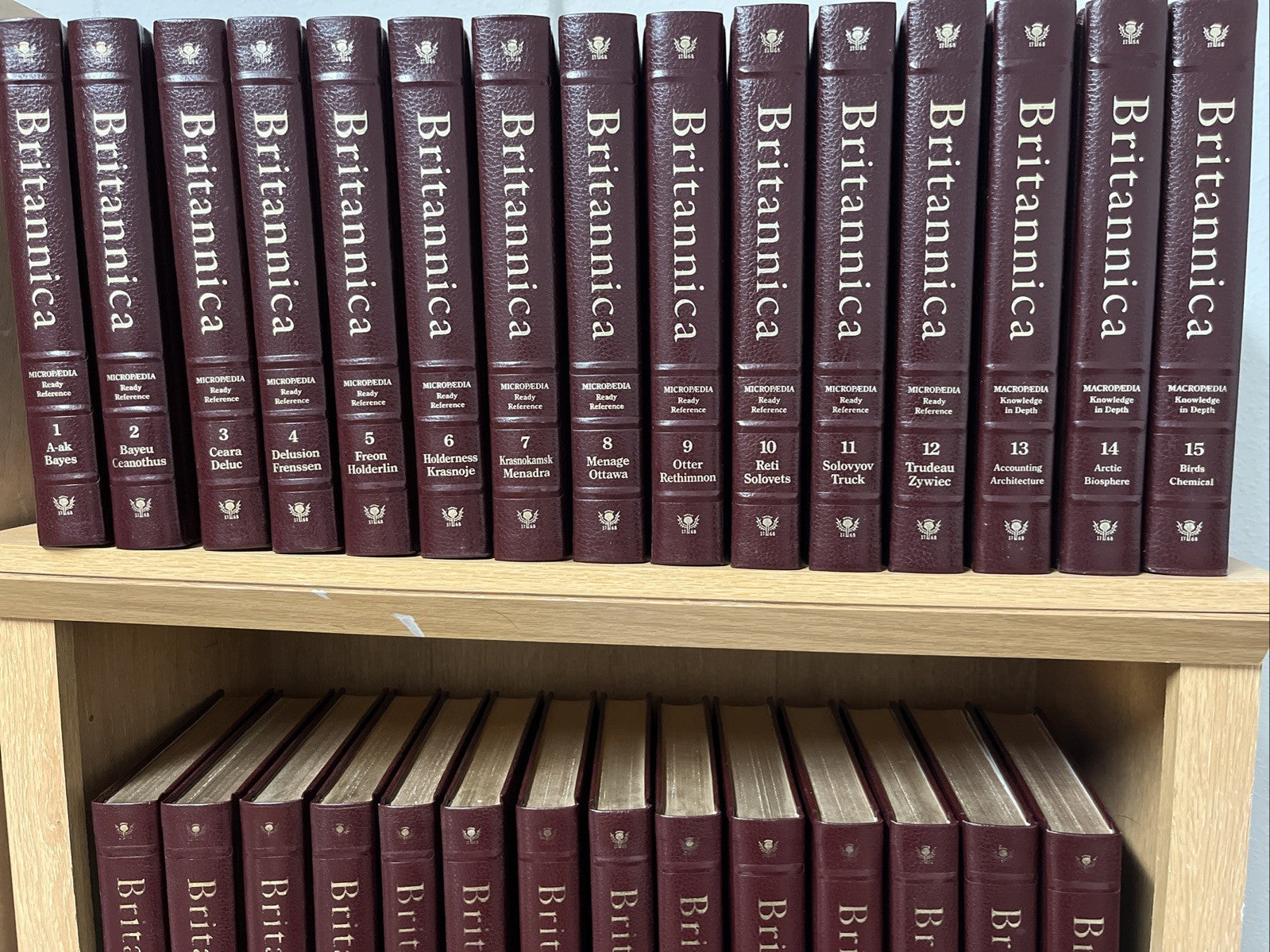 Encyclopedia Britannica 15th ANNIVERSARY Ed Sets 47 pc Guide| Annual|Events 1987