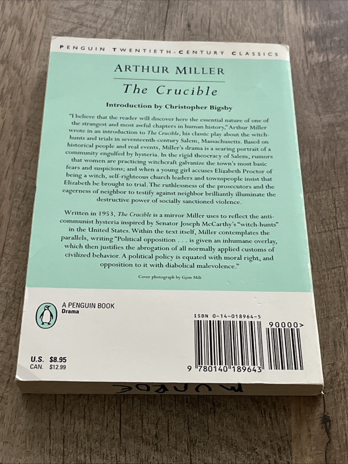 the crucible arthur miller