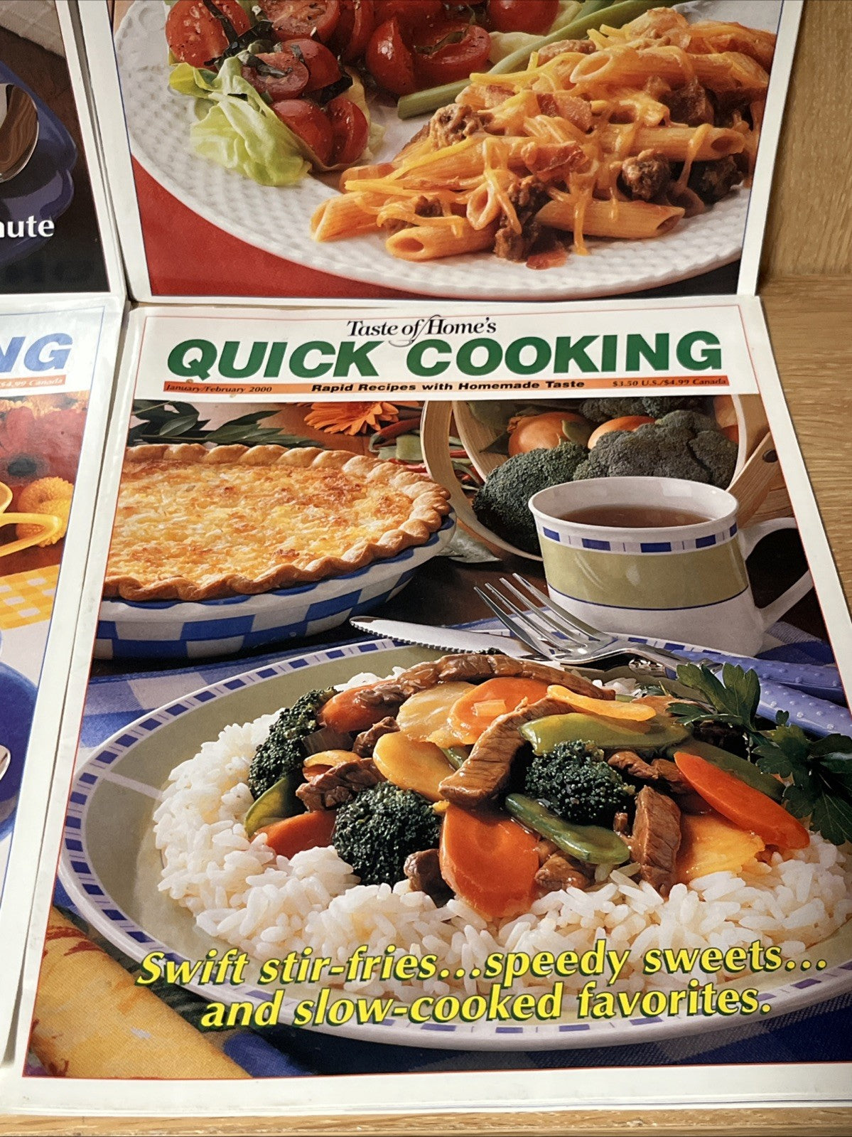 Lot of 4 Taste of Home Quick Cooking & Eating Well Magazine Back Issues