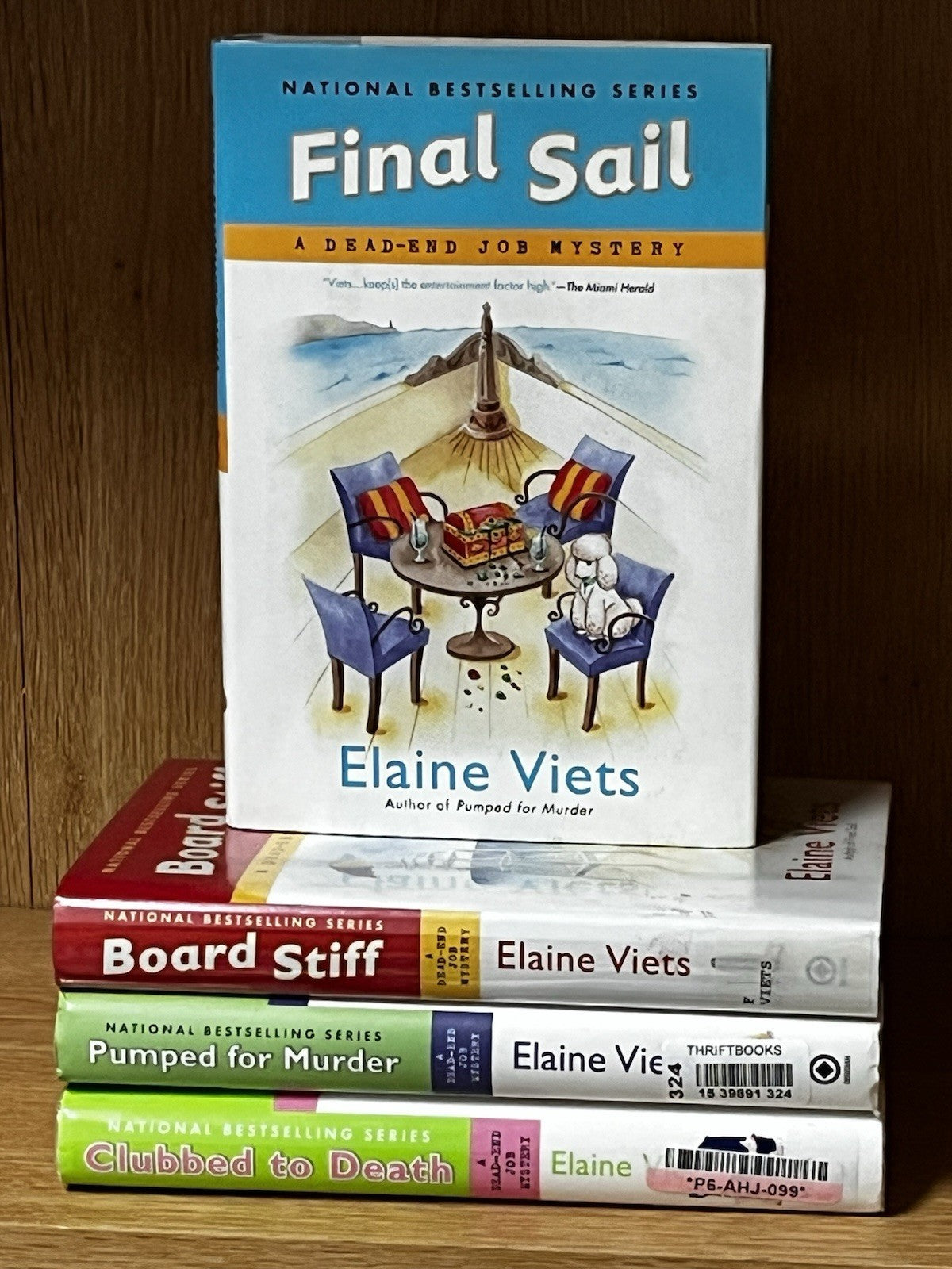 Elaine Viets Lot of 5 Dead-End Job Murder Mystery Hardcover Book