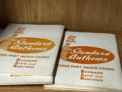 Lot 6 SAB Standard Anthems for Three Part Mixed Choirs Soprano, Alto & Baritone