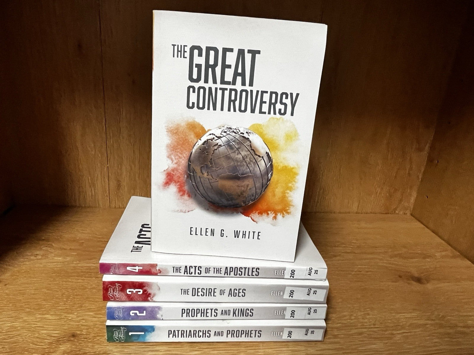 Ellen g White Books Lot Of 5 The Great Controversy, Desire Of Ages, Patriarchs..