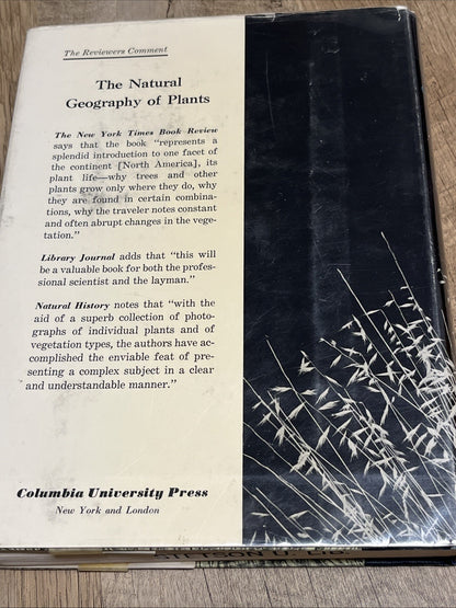 THE NATURAL GEOGRAPHY OF PLANTS By Henry A. Gleason & Arthur Cronquist EXCELLENT