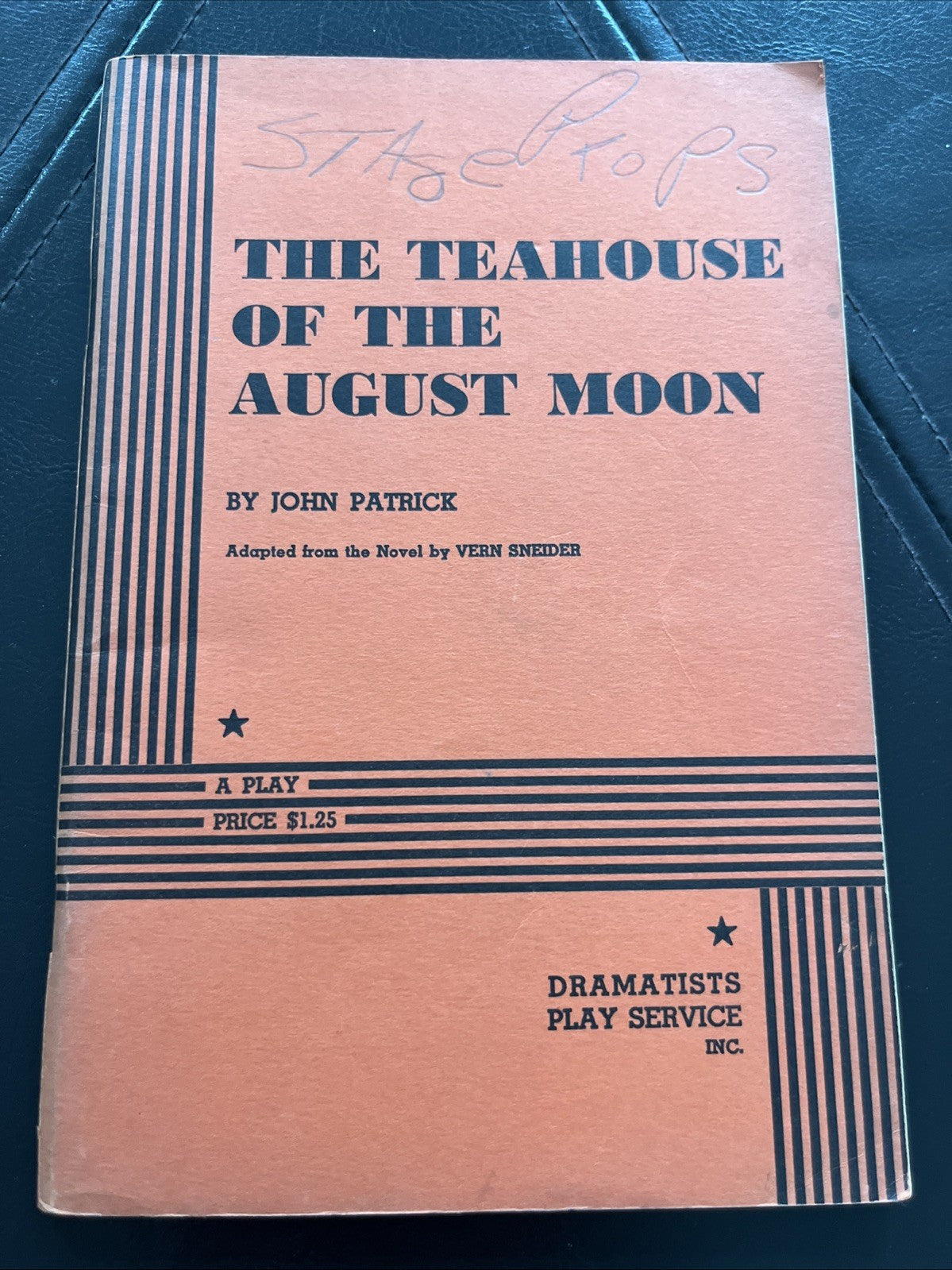 The Teahouse of the August Moon By John Patrick Novel Vern Sneider