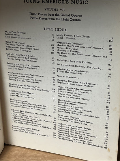 Young America's Music Vol II & V III Lot 2 Music Book Albert E Weir 1950
