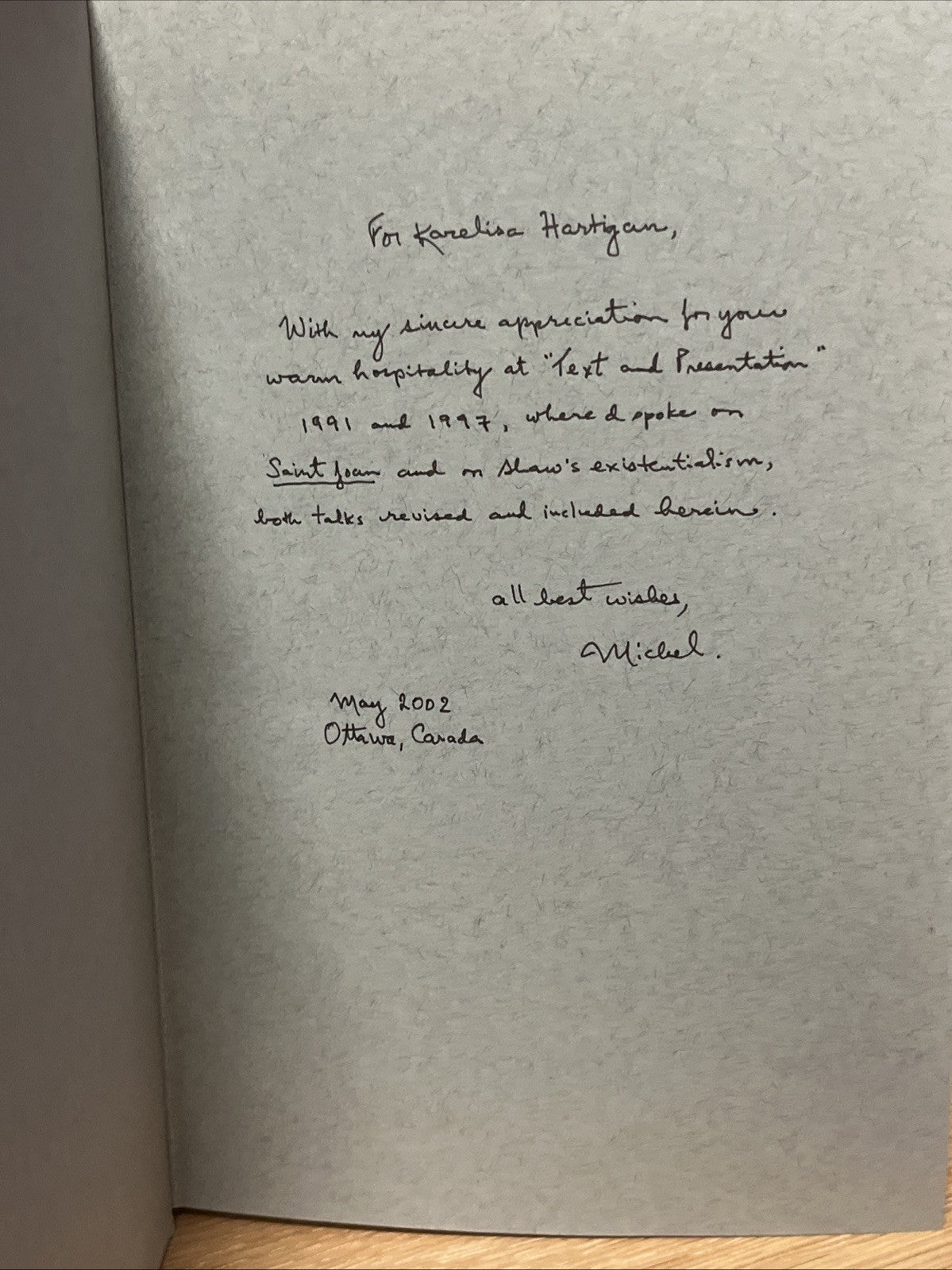 Bernard Shaw and the French SIGNED COPY (Florida Bernard Shaw Series) (2001)