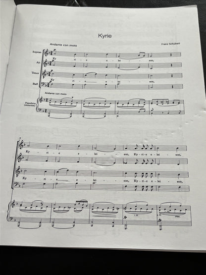 SCHUBERT Messe En Sol Majeur D. 167 Deux Piano  Franz Schubert