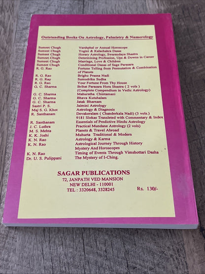Navamsa In Astrology 1st Edition By Chandulal S Patel Astrology Books 1997
