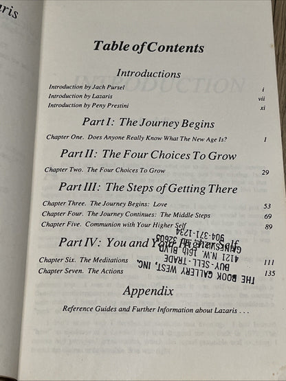 The Sacred Journey: You and Your Higher Self (Lazaris a Channeled...  (1st Ed)