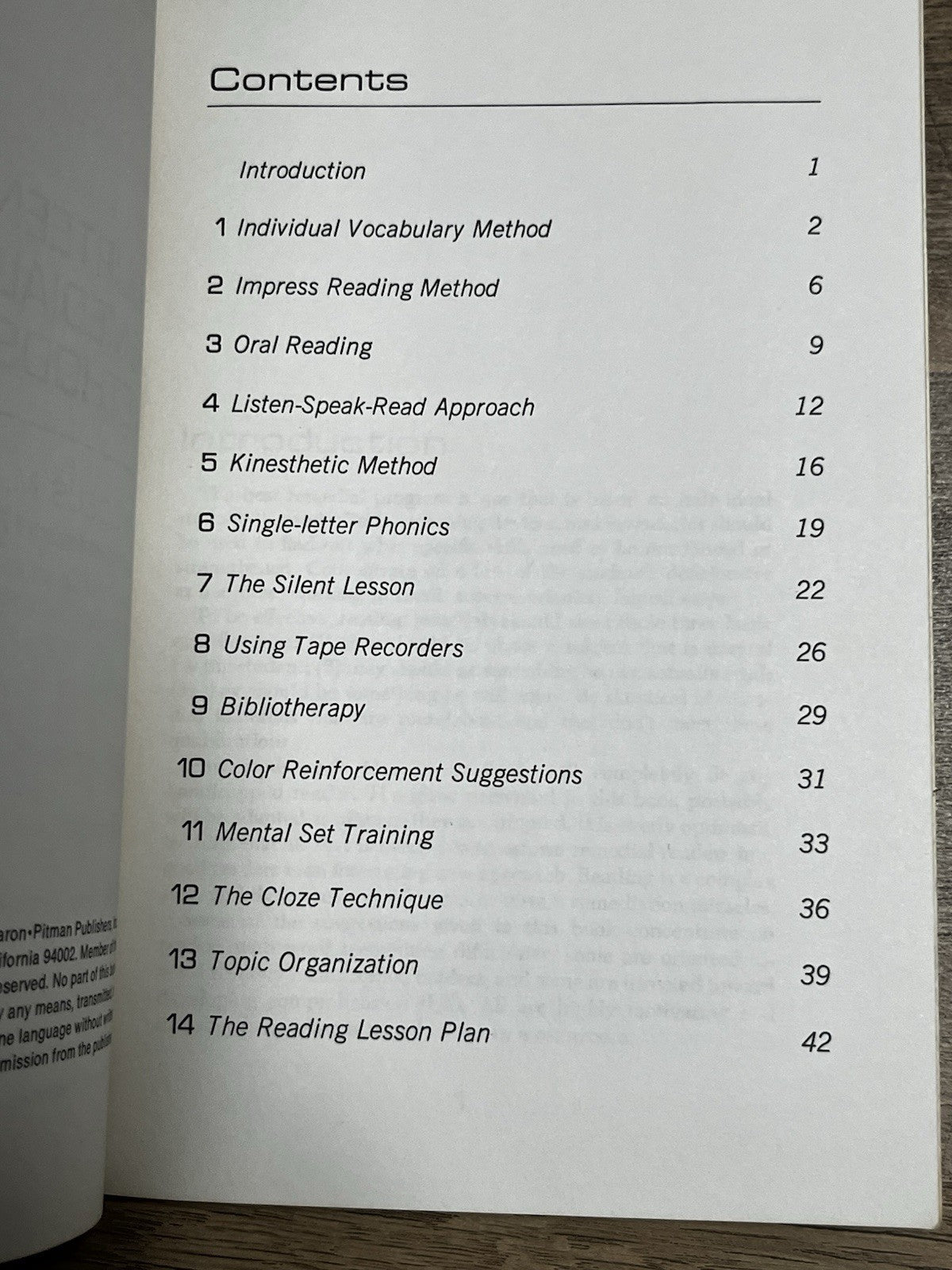 Fourteen Remedial Reading Methods Thaddeus Trela 1967 Fearon Teacher-Aid Book